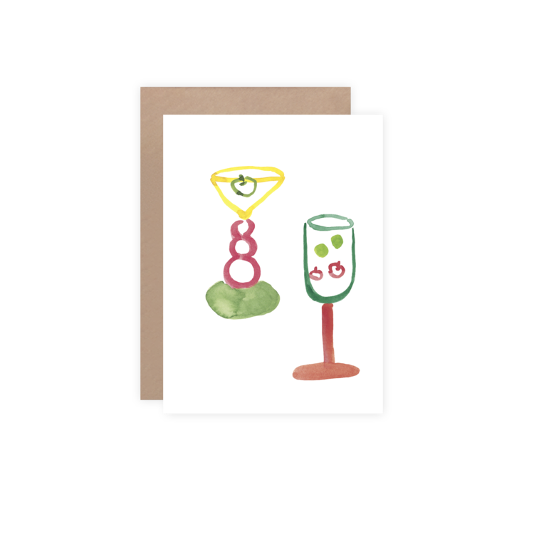 Little room - Wine mini folding card